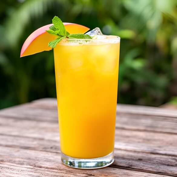 Chilled Mango-Mint Refreshing Mocktail