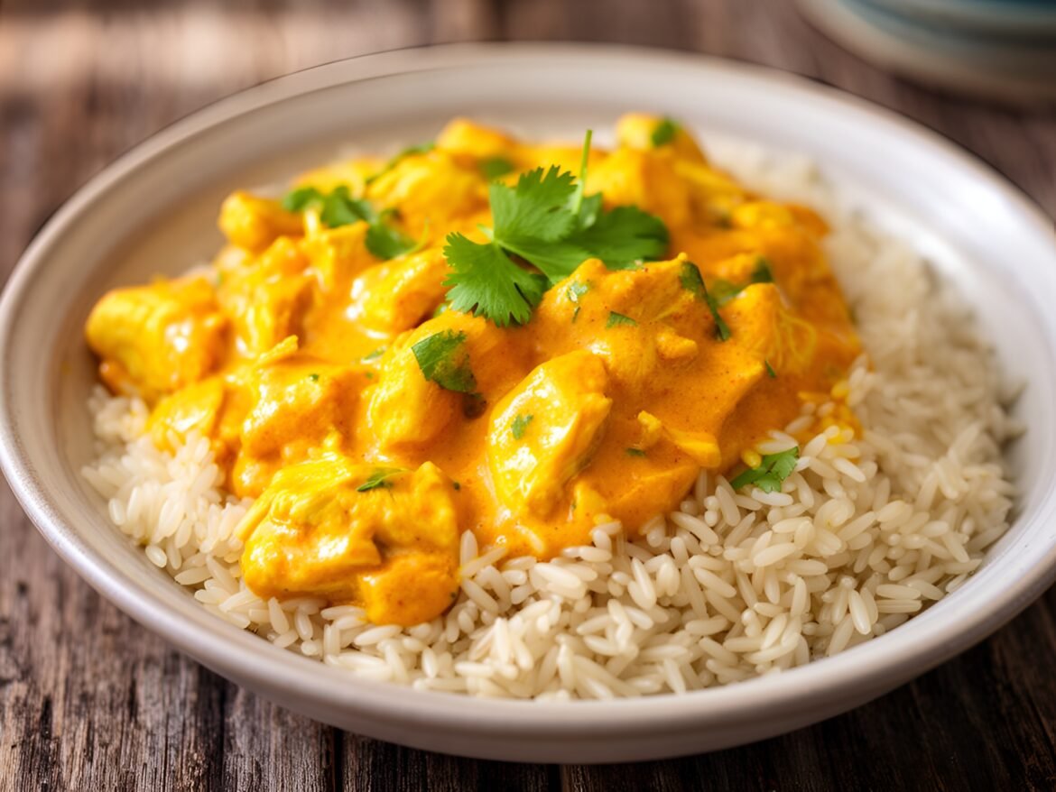 Creamy Coconut-Curry Chicken with Jasmine Rice