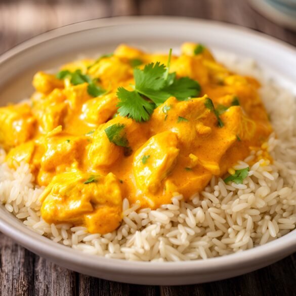 Creamy Coconut-Curry Chicken with Jasmine Rice