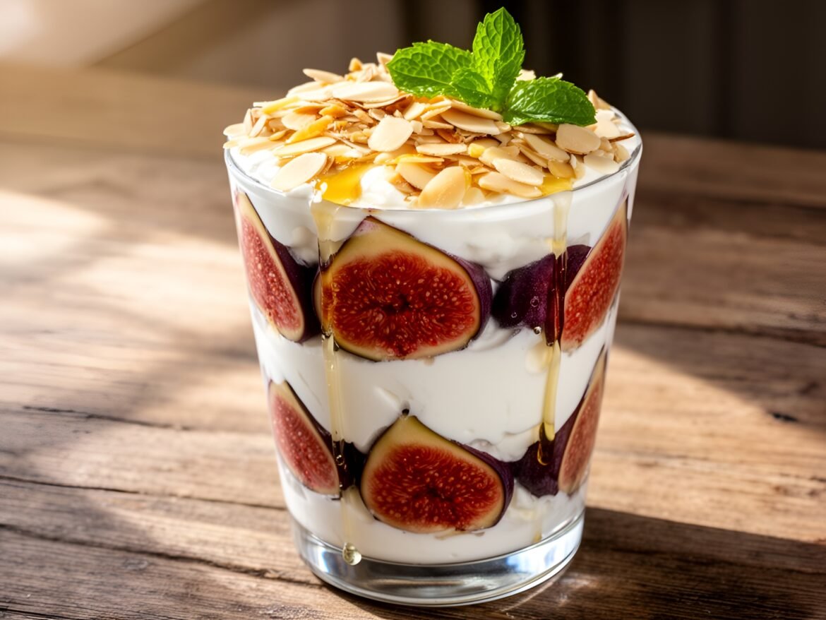 Decadent Honeyed Fig and Almond Greek Yogurt Parfait