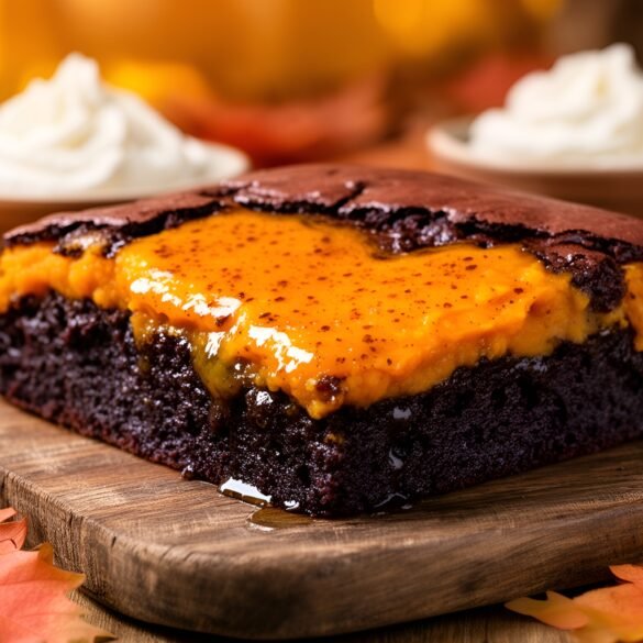 Decadent Maple-Infused Pumpkin Pie Brownies