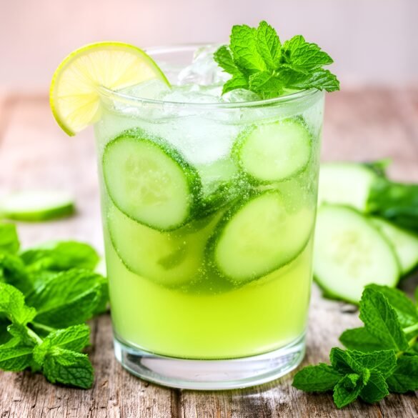 Refreshing Cucumber-Mint Spritz with a Citrus Twist