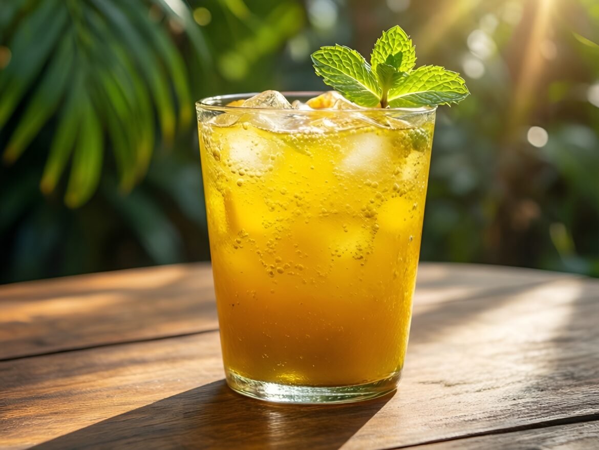 Revitalizing Turmeric and Coconut Tropical Tonic