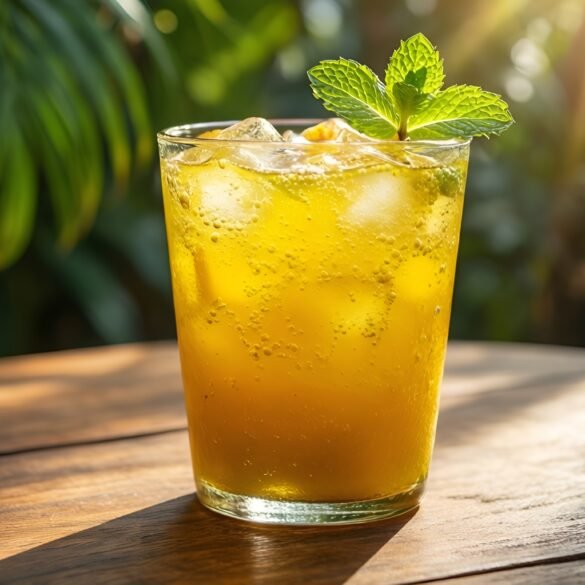 Revitalizing Turmeric and Coconut Tropical Tonic