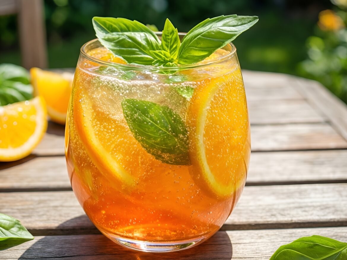 Sparkling Citrus-Basil Burst