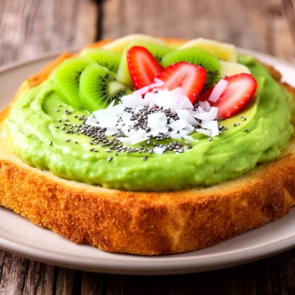 Tropical Avocado-Banana Smoothie Toast