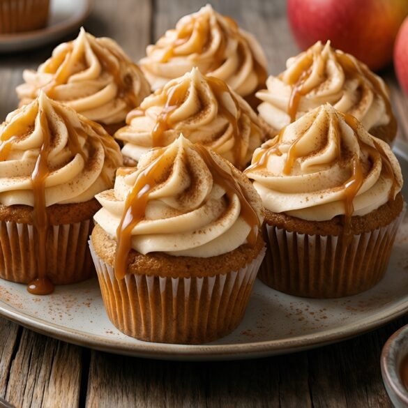 Velvety Caramel-Apple Spice Cupcakes