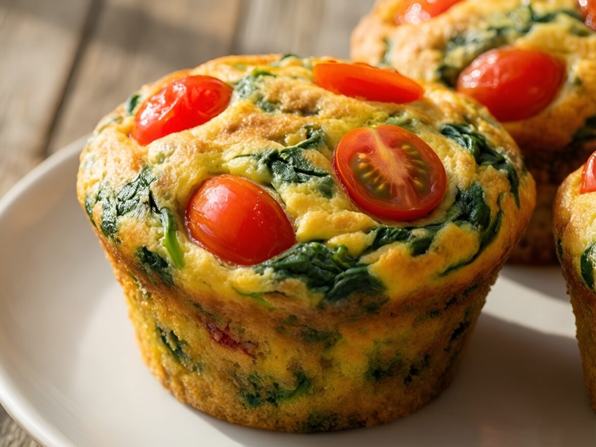 Wholesome Spinach and Tomato Frittata Muffins