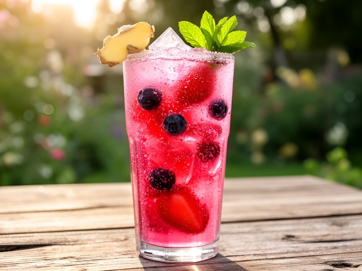 Zesty Ginger-Berry Fizz Infusion