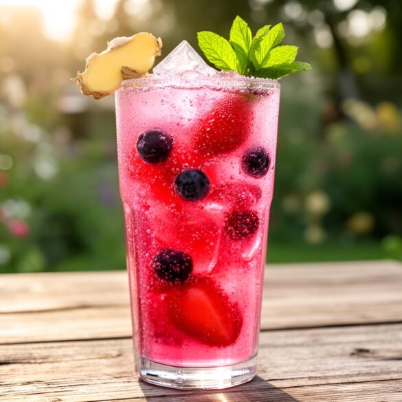 Zesty Ginger-Berry Fizz Infusion