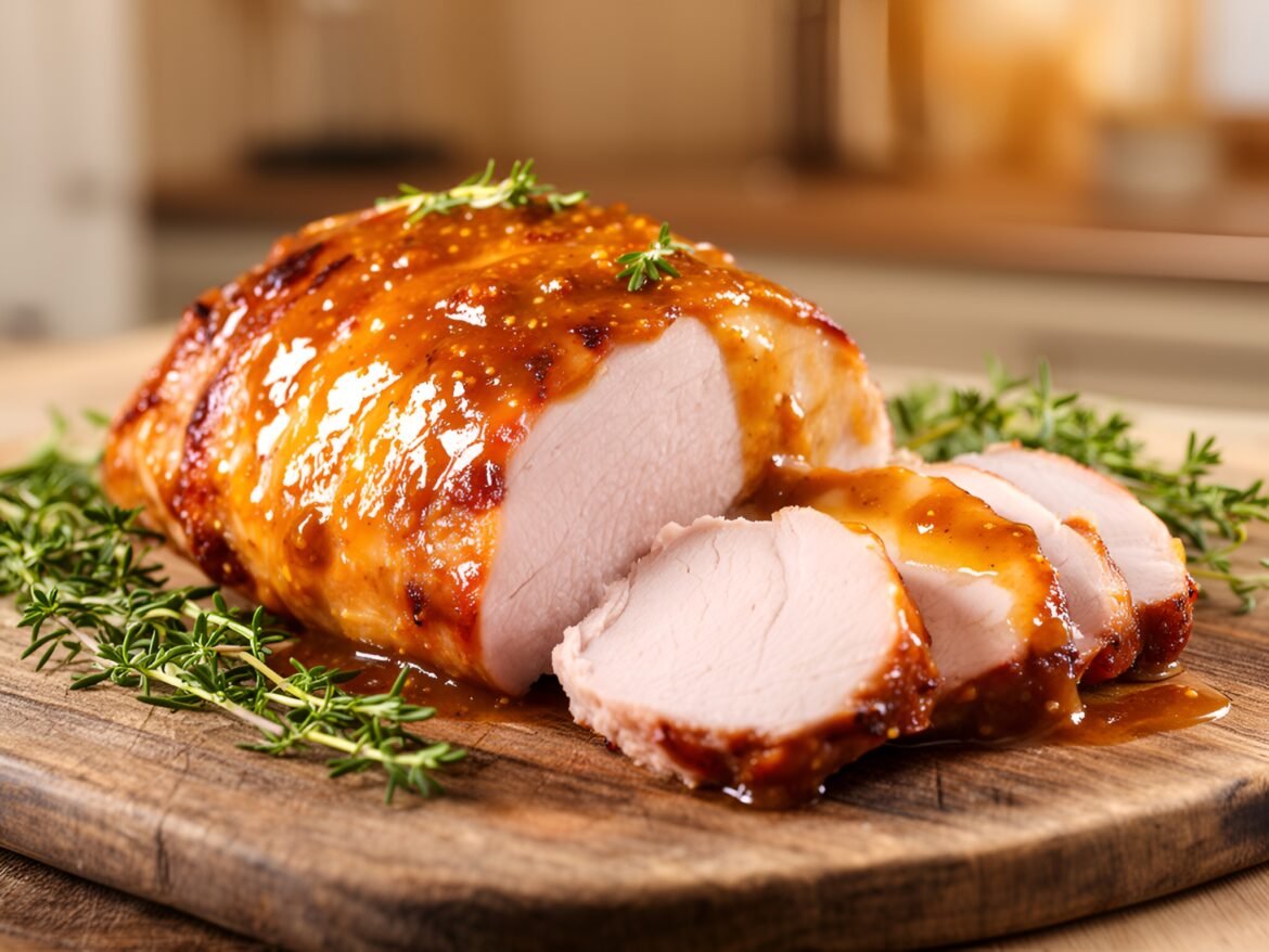 Zesty Maple-Mustard Glazed Pork Tenderloin