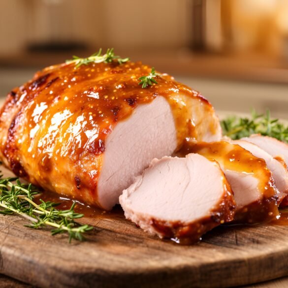 Zesty Maple-Mustard Glazed Pork Tenderloin