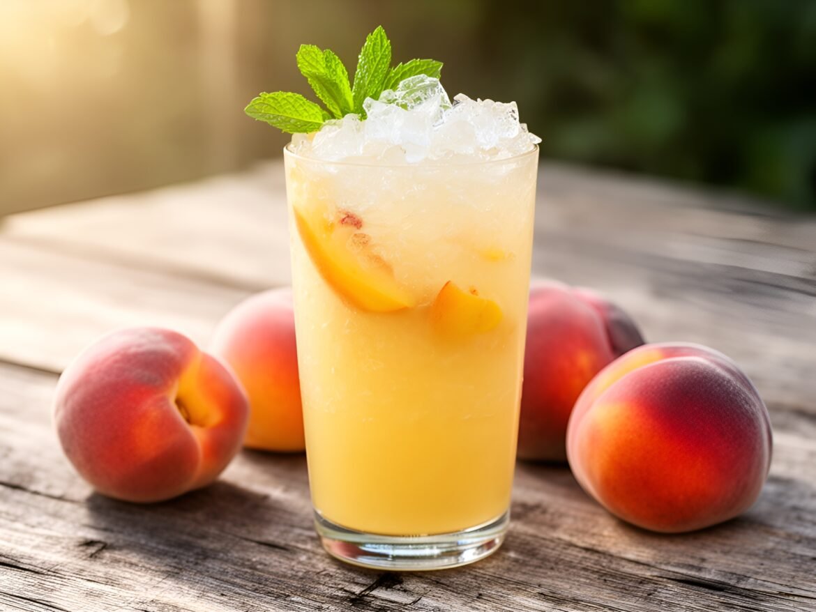 Chilled Coconut Peach Cooler