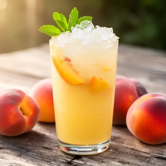 Chilled Coconut Peach Cooler