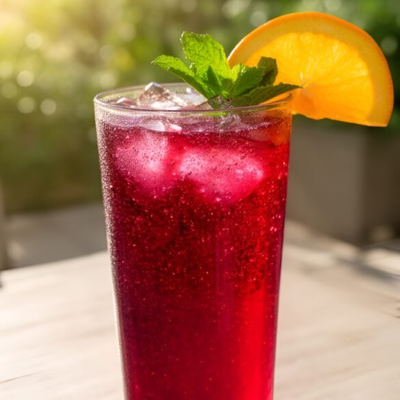 Citrus-Kissed Hibiscus Sparkler