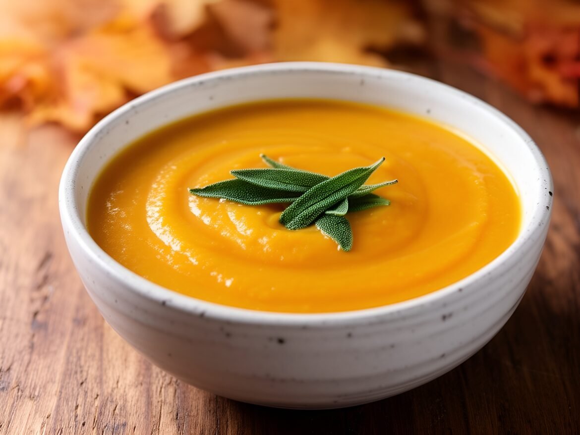 Creamy Harvest Moon Butternut Squash and Sage Soup