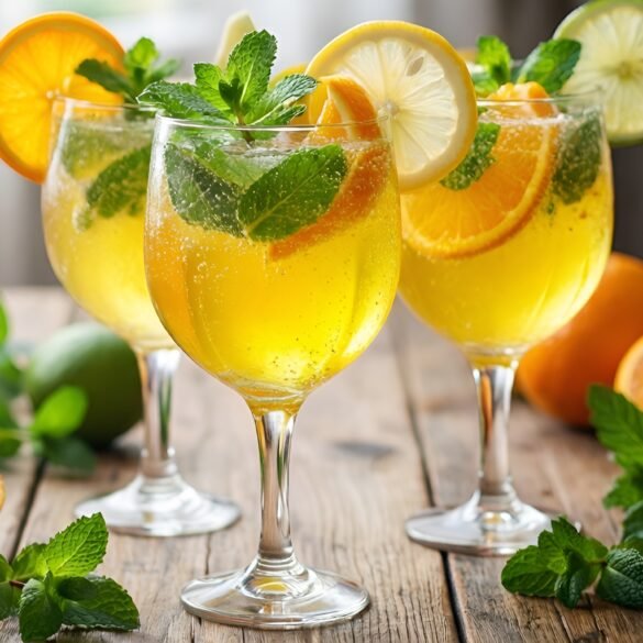 Crisp Citrus-Mint Sparkler