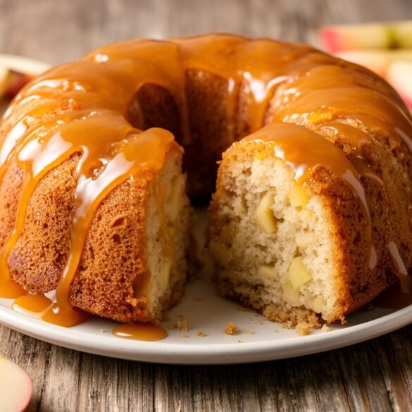 Fall-Inspired Caramel Apple Cider Donut Cake