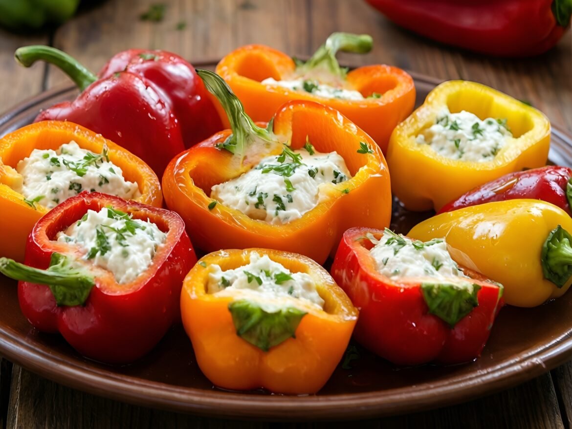 Flavorful Herbed Goat Cheese-Stuffed Mini Peppers