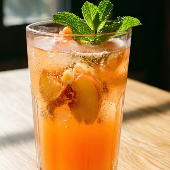 Ginger-Peach Sparkling Sunshine Elixir