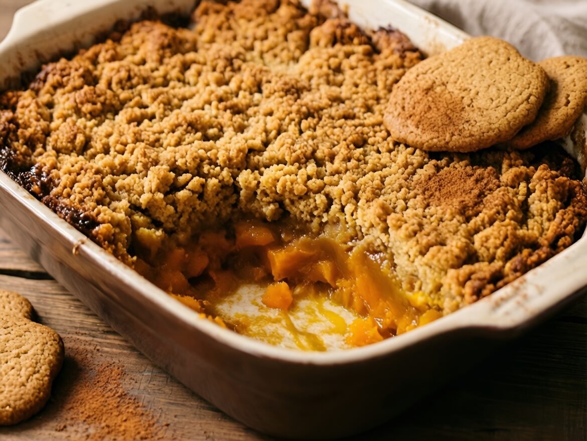 Gingersnap Pumpkin Spice Crumble Delight
