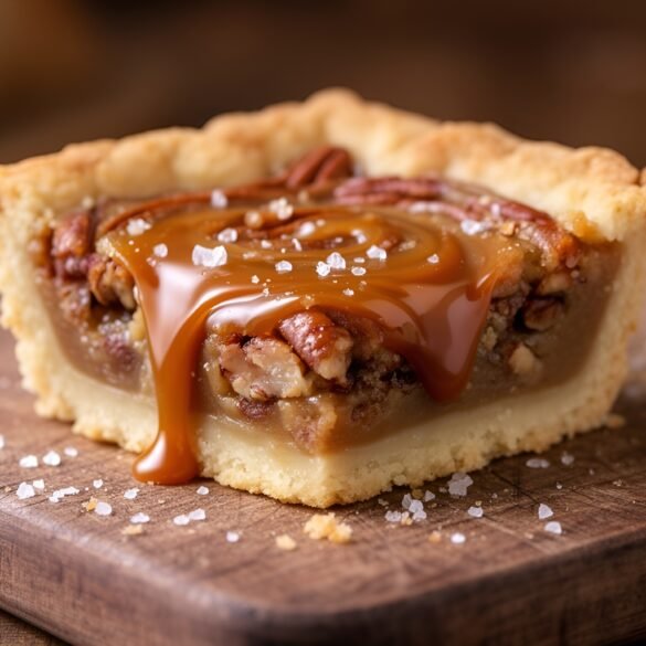 Irresistible Caramel Swirl Bourbon Pecan Pie Bars