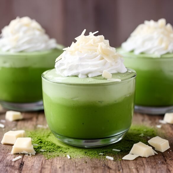 Luxurious Matcha White Chocolate Mousse Cups