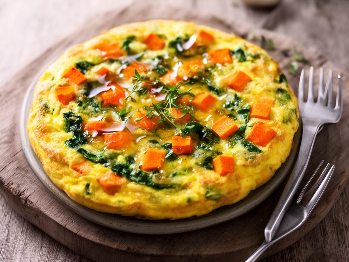 Savory Maple-Infused Sweet Potato Frittata