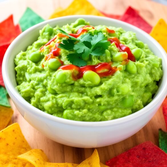 Savory Sriracha-Lime Edamame Guacamole