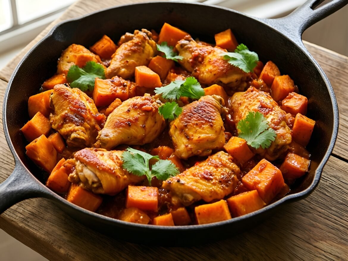 Smoky Chipotle Chicken and Sweet Potato Skillet