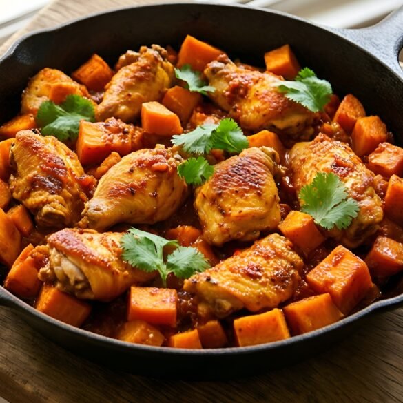 Smoky Chipotle Chicken and Sweet Potato Skillet