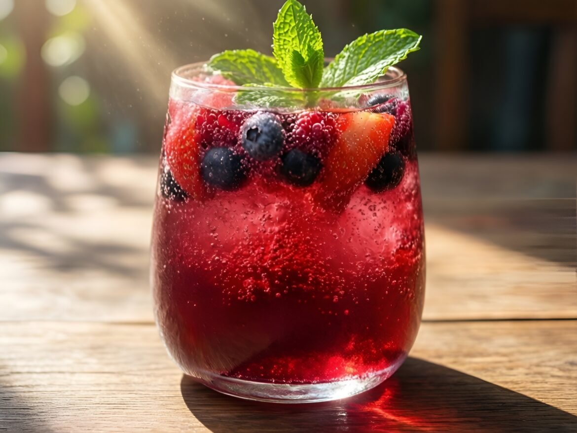 Sparkling Hibiscus Berry Refresher