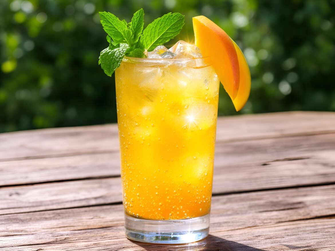 Sparkling Mango Mint Mojito Fizz
