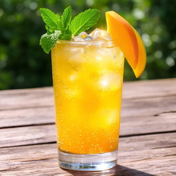 Sparkling Mango Mint Mojito Fizz