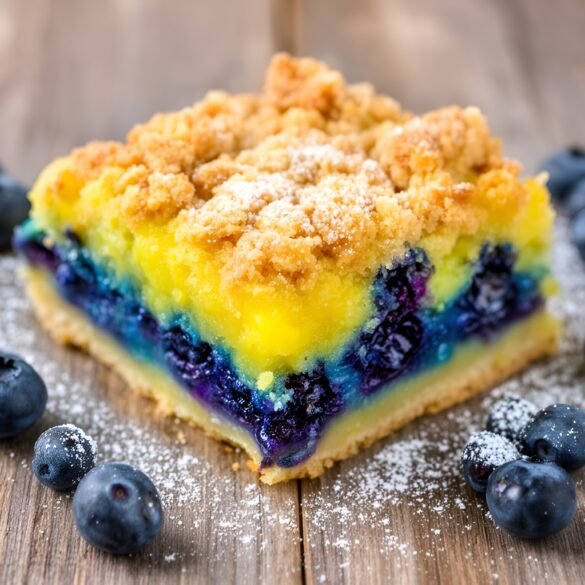 Sunkissed Lemon Blueberry Crumble Bars