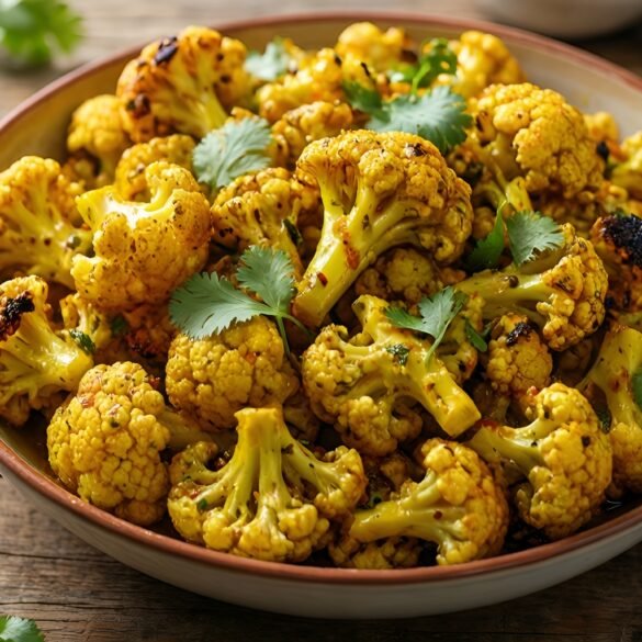 Zesty Curried Cauliflower Popcorn