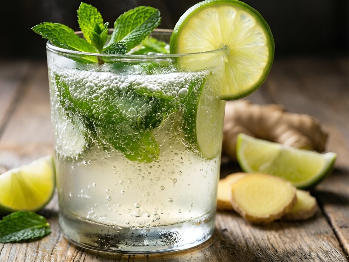 Zesty Ginger-Lime Fizz with a Refreshing Twist
