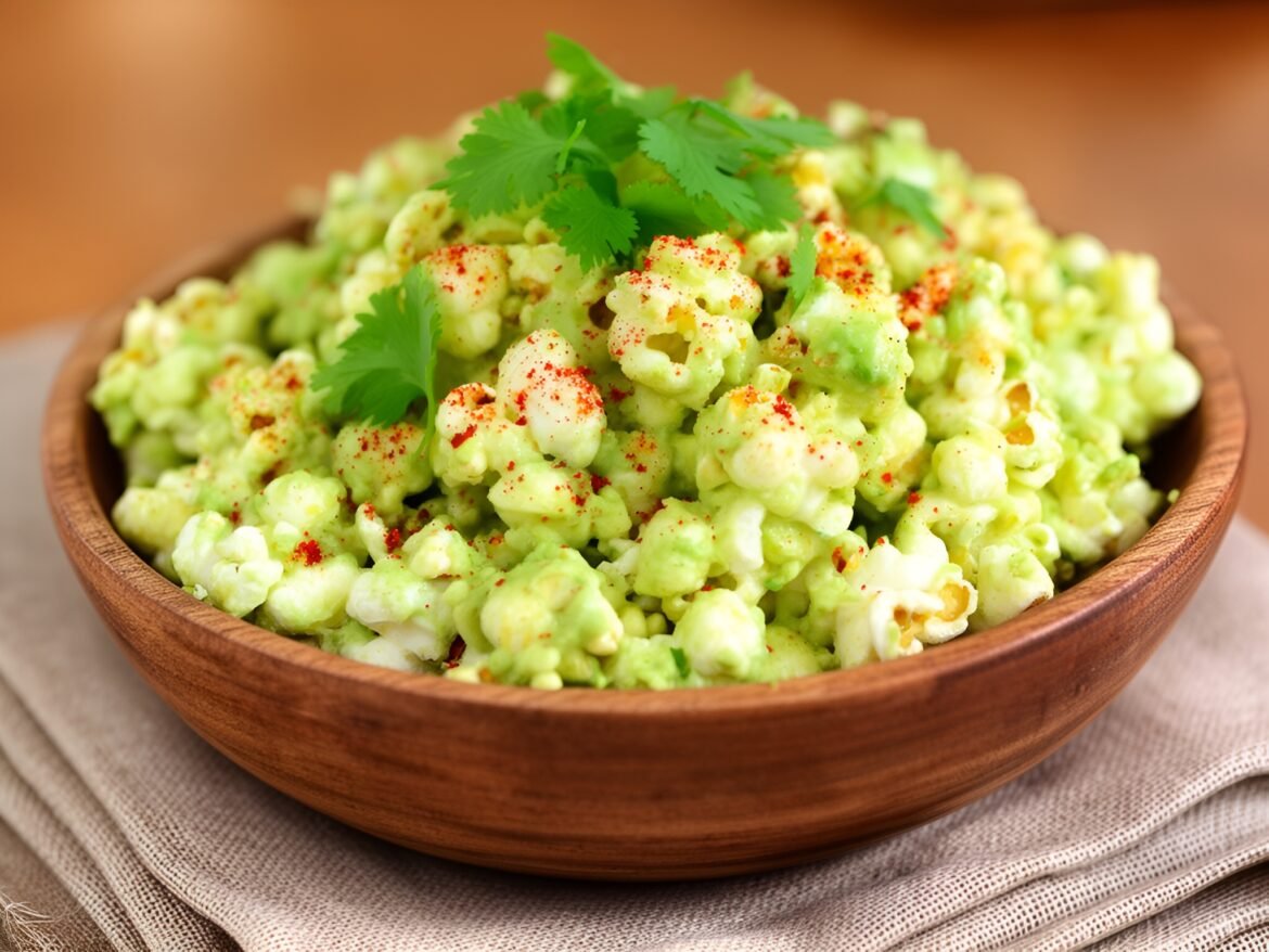 Zesty Spicy Garlic Avocado Popcorn Bites