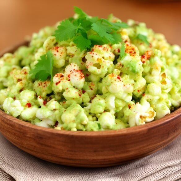 Zesty Spicy Garlic Avocado Popcorn Bites